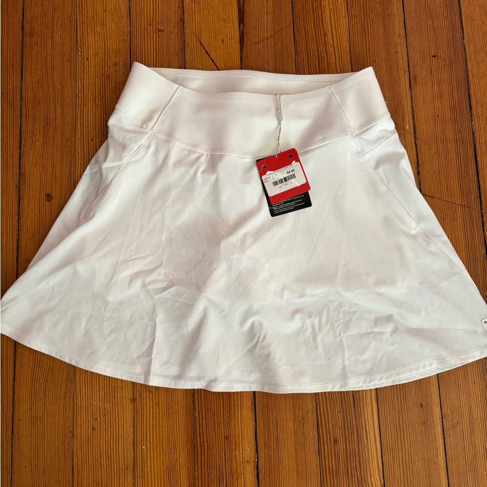 NWT Puma PWRShape Women's White Golf Tennis Pickleball Skirt 17.5 inches long
